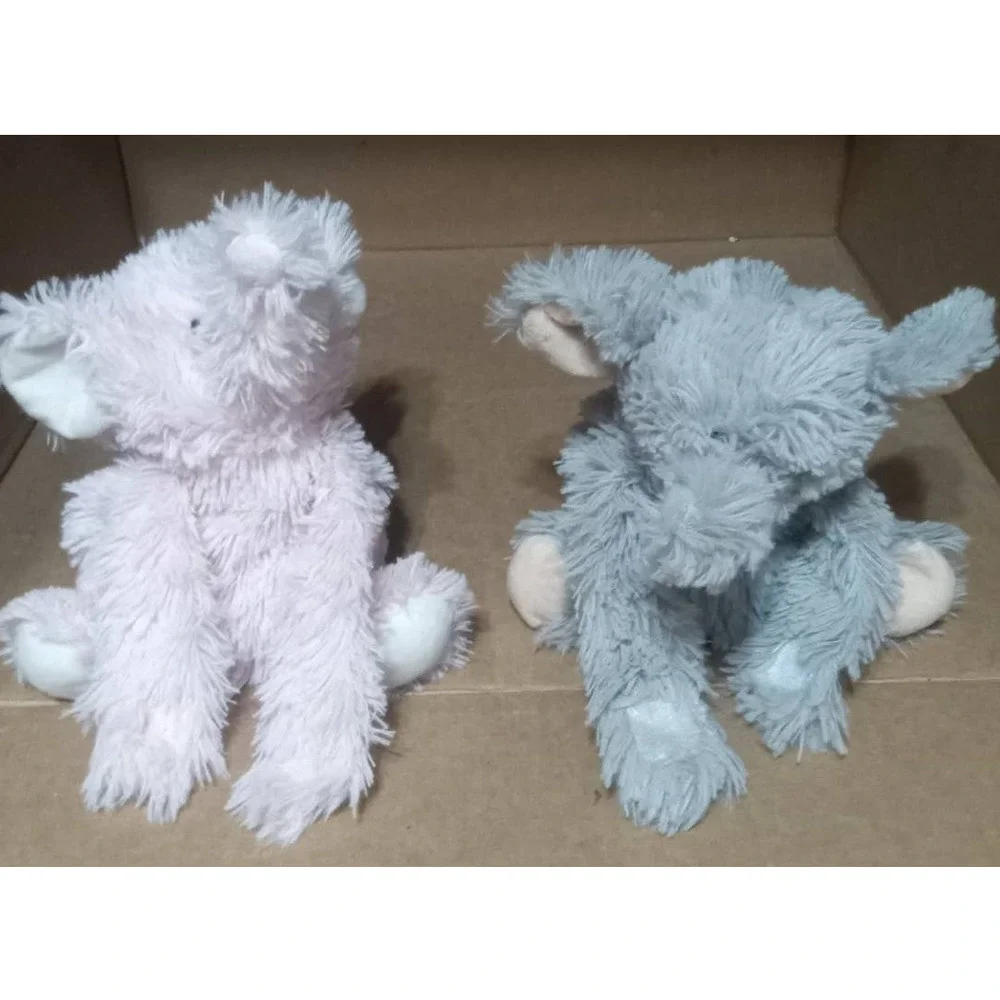Warmies twin Elephant grey and pink plush